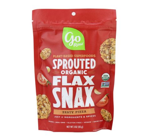 Go Raw Organic Raw Zesty Pizza Flax Snax, 85g