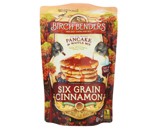 Birch Benders Pancake & Waffle Mix Six Grain Cinnamon, 454g