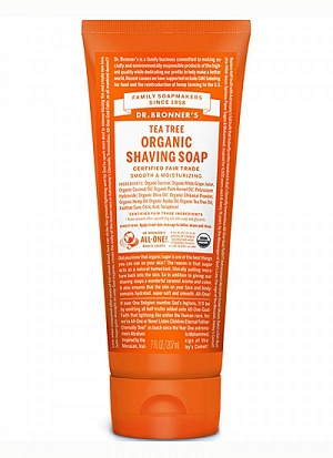 Dr. Bronner's Tea Tree Organic Shaving Soap Gel, 207ml