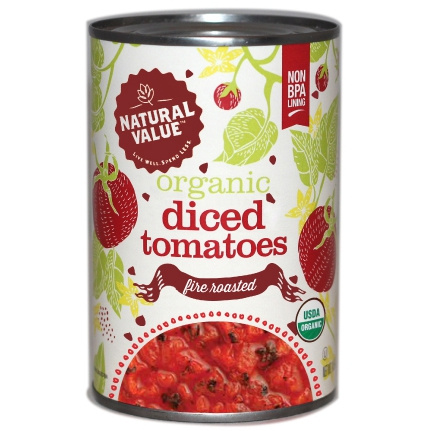 Natural Value Organic Fire Roasted Tomatoes, 794g