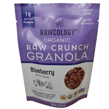 Rawcology Blueberry with Acai Raw Crunch Granola, 30g