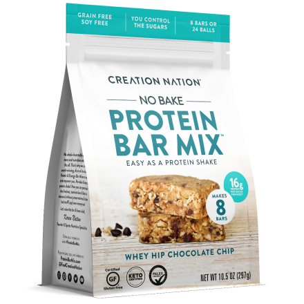 Creation Nation Primal Protein Bar Mix, Whey Hip Chocolate Chip, Makes 8 Bars