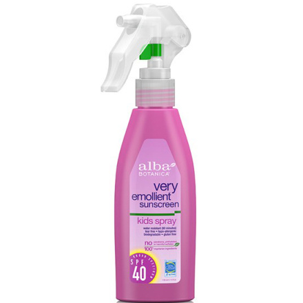 Alba Botanica Very Emollient Sunscreen Kids Spray Spf40, 4oz