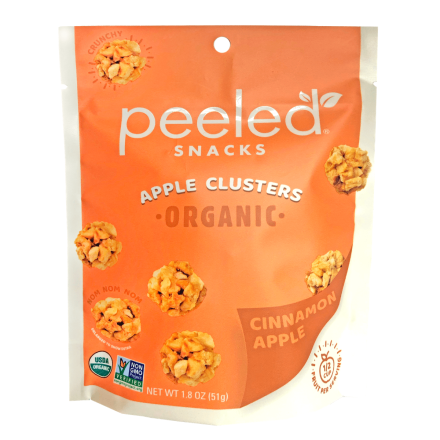 Peeled Snacks Organic Apple Clusters Cinnamon Apple, 51g