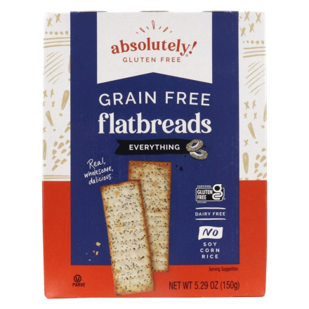 Front of Absolutely! Gluten-Free Grain-Free Flatbreads Everything