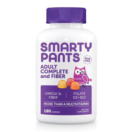 SmartyPants Adult Complete and Fiber Vitamins, 180 gummies