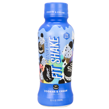 Front of Alani Nu Fit Shake Gluten Free Protein Shake Cookies and Cream