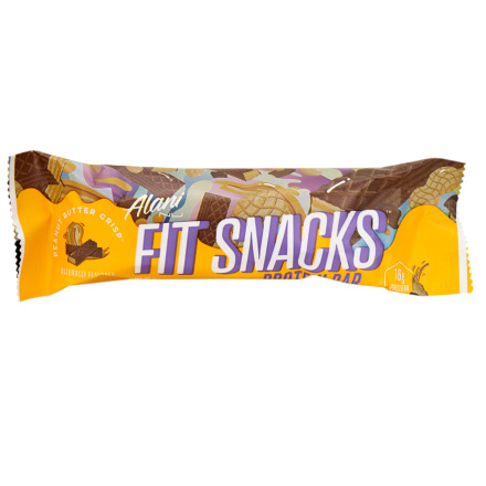 Front of Alani Nu Fit Snacks Gluten Free Protein Bar Peanut Butter Crisp
