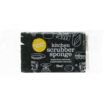 Natural Value All-Purpose Kitchen Scrubber Sponge, 1 Ct