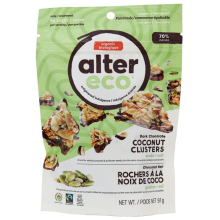Alter Eco Seeds & Salt Coconut Clusters, 91g