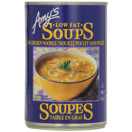 Amy's Kitchen No Chicken Noodle Soup, 398ml
