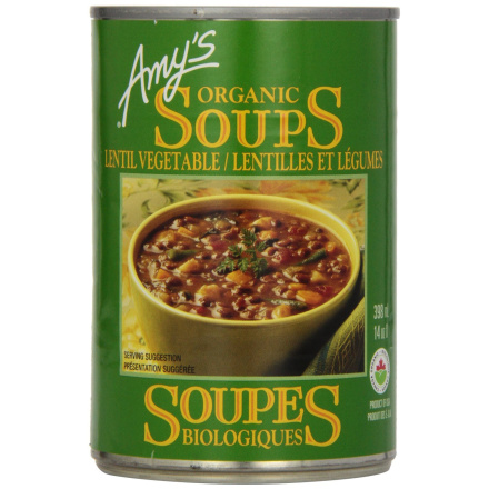 Amy's Kitchen Organic Lentil Vegetable Soup, 398ml