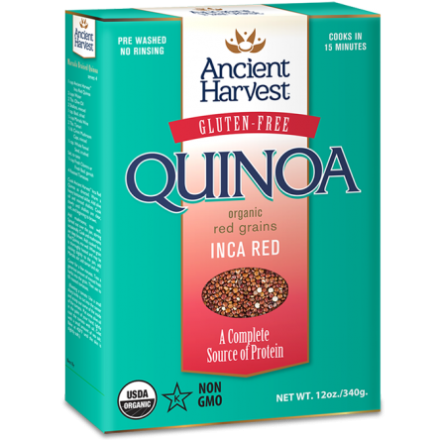 Ancient Harvest Organic Inca Red Quinoa Grains, 340g