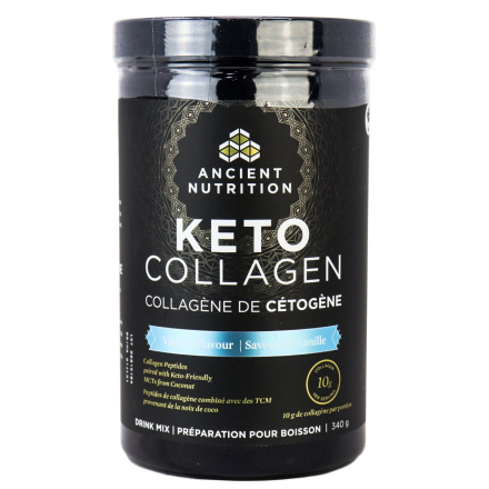 Ancient Nutrition Keto Collagen Peptides With MCT - Vanilla, 340g