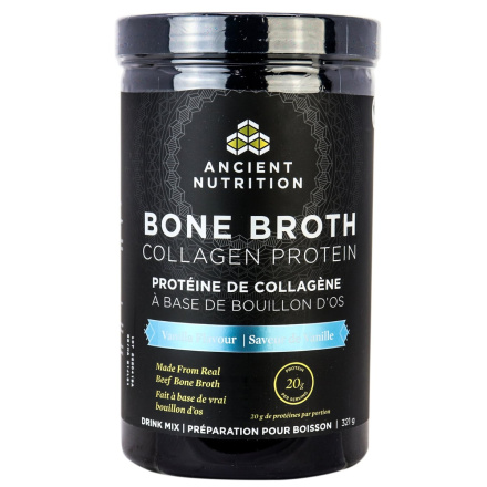 Ancient Nutrition Bone Broth Collagen Protein - Vanilla, 321g