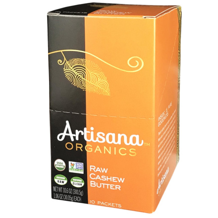 Artisana Raw Organic Cashew Butter, 10 Packets
