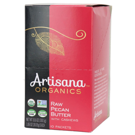 Artisana Raw Pecan Butter With Cashews, 10 Packets