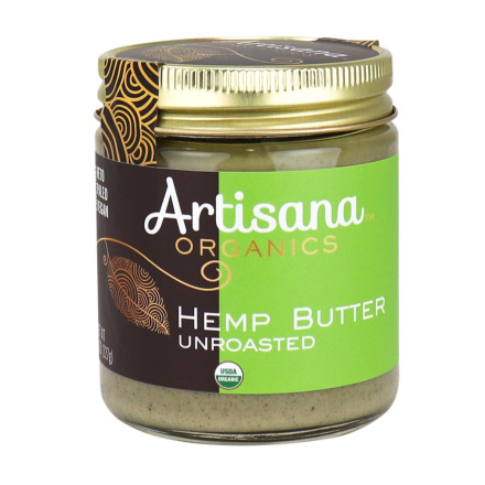 Front of Artisana Organic Hemp Butter Unroasted, 227g
