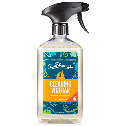 Front of Aunt Fannie's All Purpose Cleaning Vinegar Sweet Mandarin, 500 mL