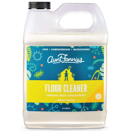 Front of Aunt Fannie's Vinegar Wash Floor Cleaner Bright Lemon, 946 mL