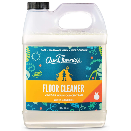 Front of Aunt Fannie's Vinegar Wash Floor Cleaner Sweet Mandarin, 946 mL