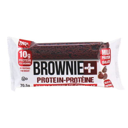 Front of Bake City Protein Brownie Double Chocolate