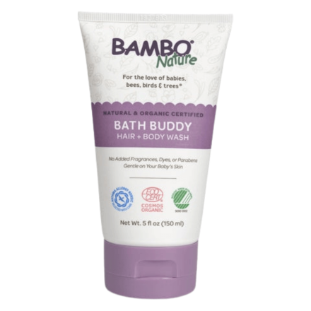 Front of Bambo Nature Organic Bath Buddy Hair + Body Wash, 150mL