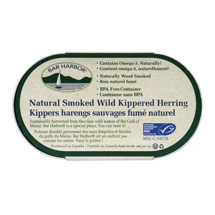 Bar Harbor Natural Smoked Wild Kippers, 190g