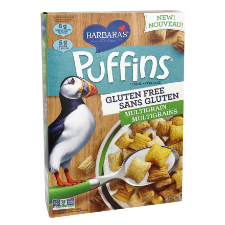 Barbara's Bakery Gluten-Free Multigrain Puffins Cereal, 283g