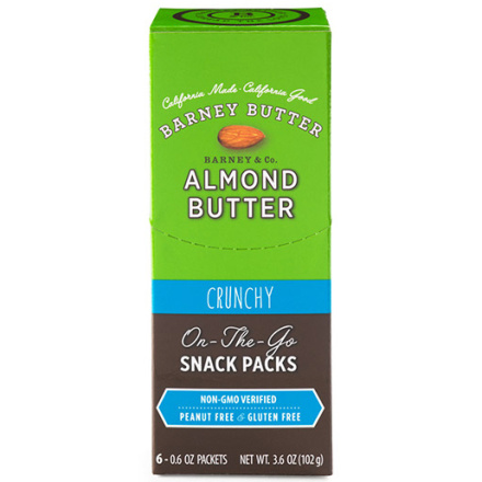 Barney Butter Crunchy Almond Butter Snack Pack, 6 Packets