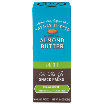Barney Butter Almond Butter Snack Pack Smooth, 6 Packets