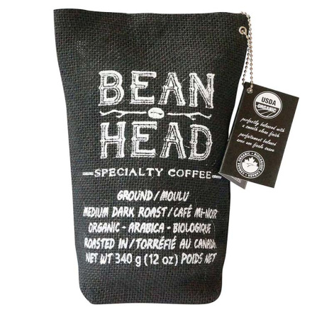 Bean Head Specialty Organic Coffee Ground, 340g