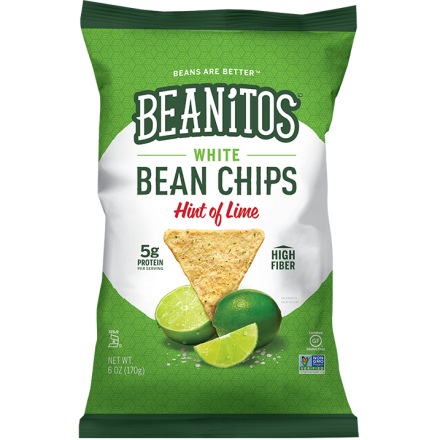 Beanitos Navy Bean Chips Sea Salt and Lime, 170g