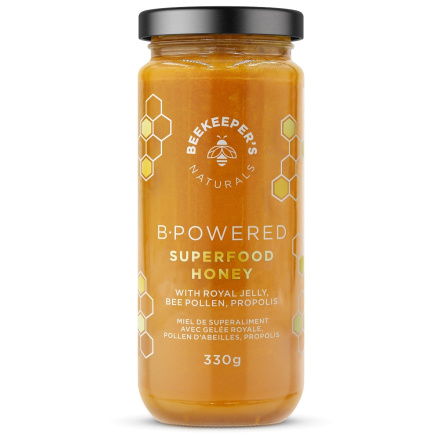 Beekeeper's Naturals B.Powered Superfood Honey, 330g Front