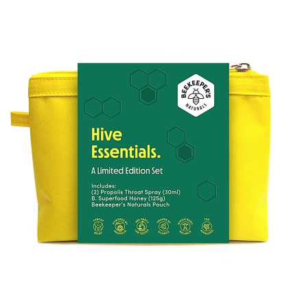 Front of Beekeeper’s Naturals Hive Essentials Limited Edition Set, 3 Items