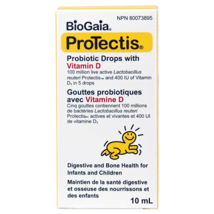 Front of BioGaia Protectis Probiotic Drops With Vitamin D For Infants & Children, 10 mL