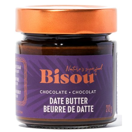 Front of Bisou Date Butter Chocolate, 212g