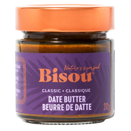 Front of Bisou Date Butter Classic, 212g