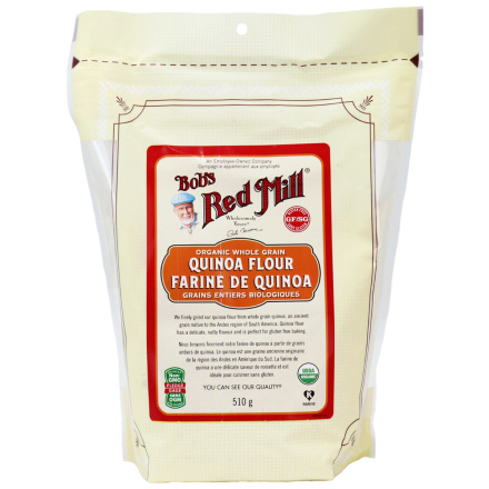 Front of Bob's Red Mill Organic Whole Grain Quinoa Flour, 510g