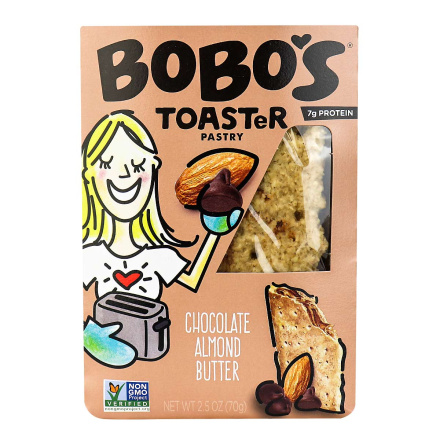 Bobo's Gluten-Free Toaster Pastry Chocolate Almond Butter, 70g