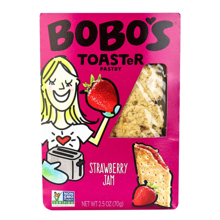 Bobo's Gluten-Free Toaster Pastry Strawberry Jam, 70g