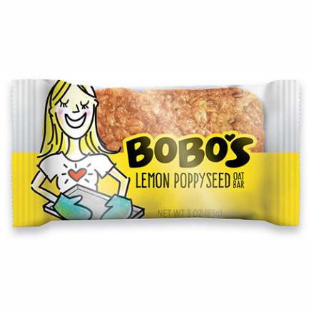 Bobo's Gluten-Free Oat Bar Lemon Poppyseed, 85g