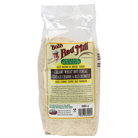 Bob's Red Mill Organic Creamy Wheat Farina Hot Cereal, 680g