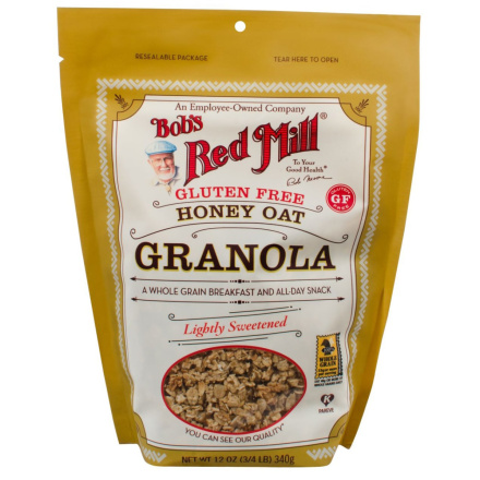Front of Bob's Red Mill Gluten Free Honey Oat Granola, 340g
