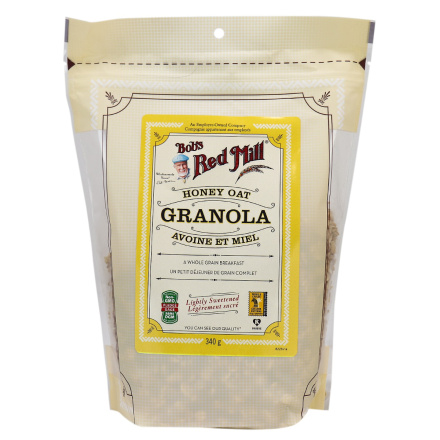 Front of Bob's Red Mill Honey Oat Granola Whole Grain, 340g