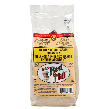 Front of Bob's Red Mill Gluten Free Hearty Whole Grain Bread Mix, 566g