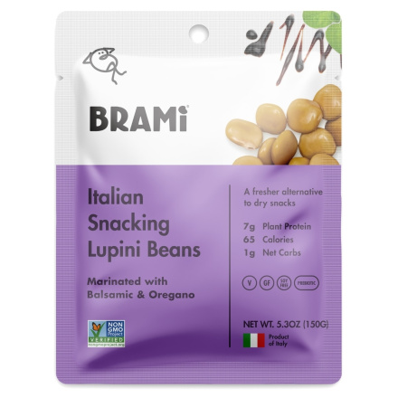 Brami Italian Snacking Lupini Beans Balsamic & Oregano, 150g