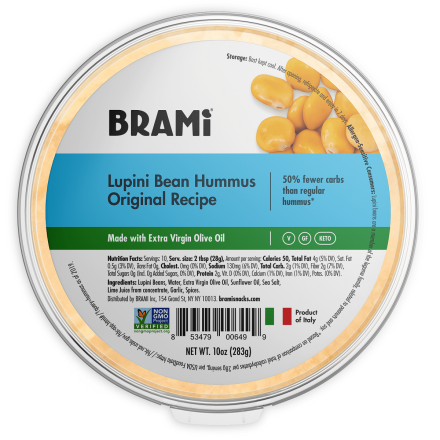 Brami Lupini Bean Hummus Original, 283g