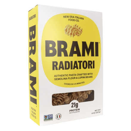Front of Brami HIgh Protein Lupini Radiatori