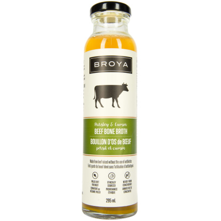 Broya Grass-Fed Beef Bone Broth Parsley & Cumin, 500ml